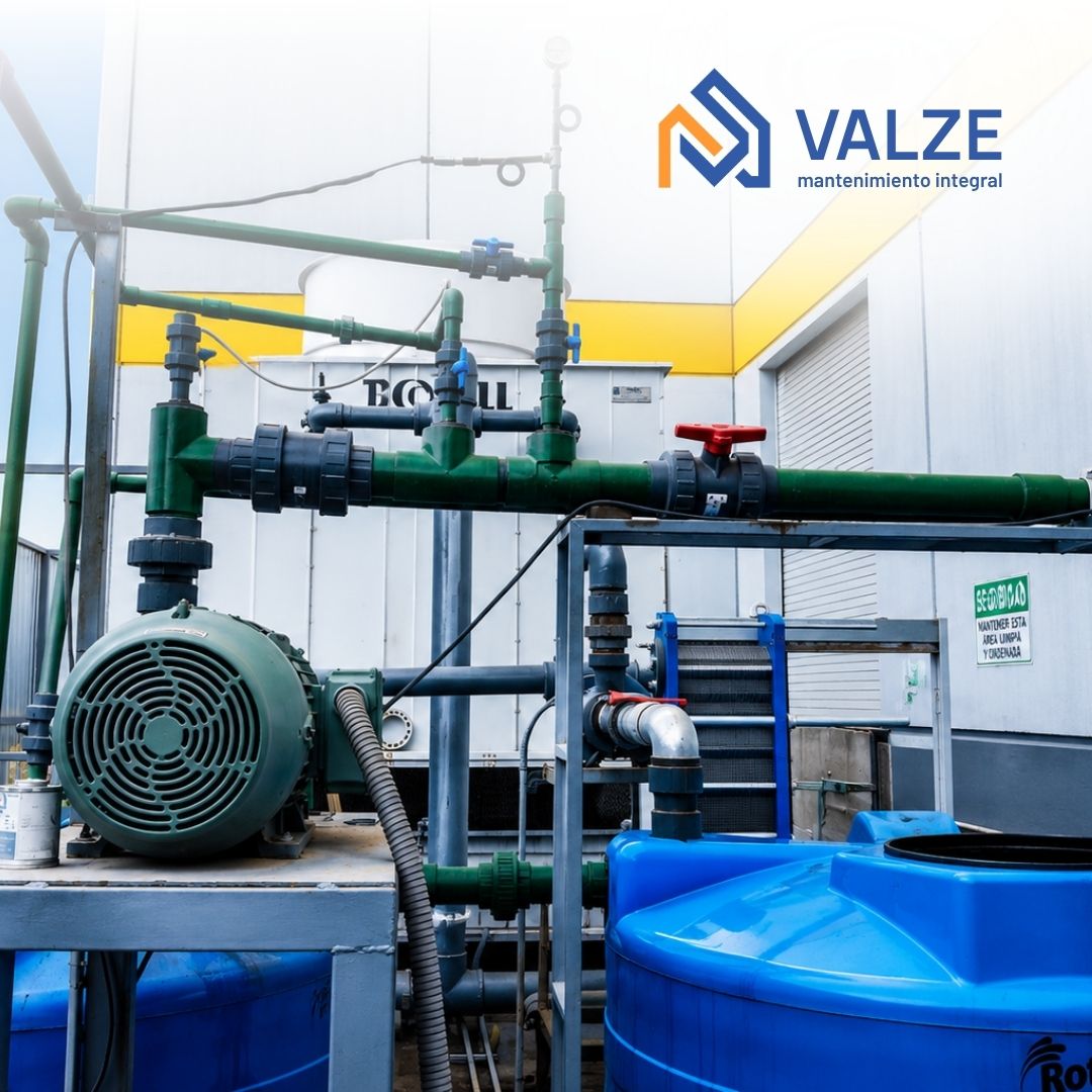 Técnico VALZE realizando mantenimiento industrial